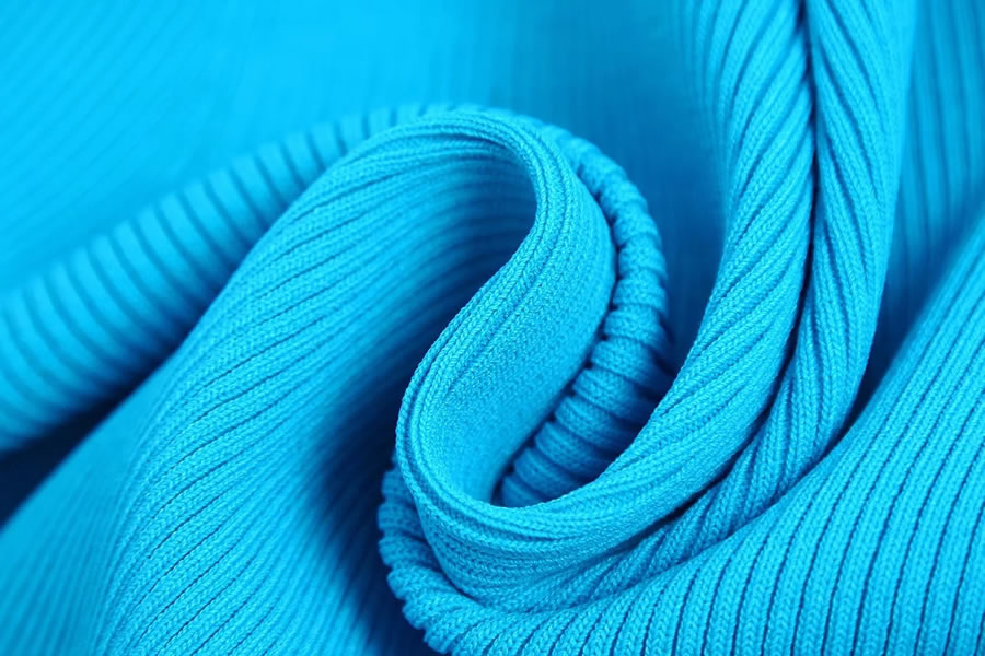 Fashion Lake Blue Ribbed Knit Lace-up Cardigan,Sweater