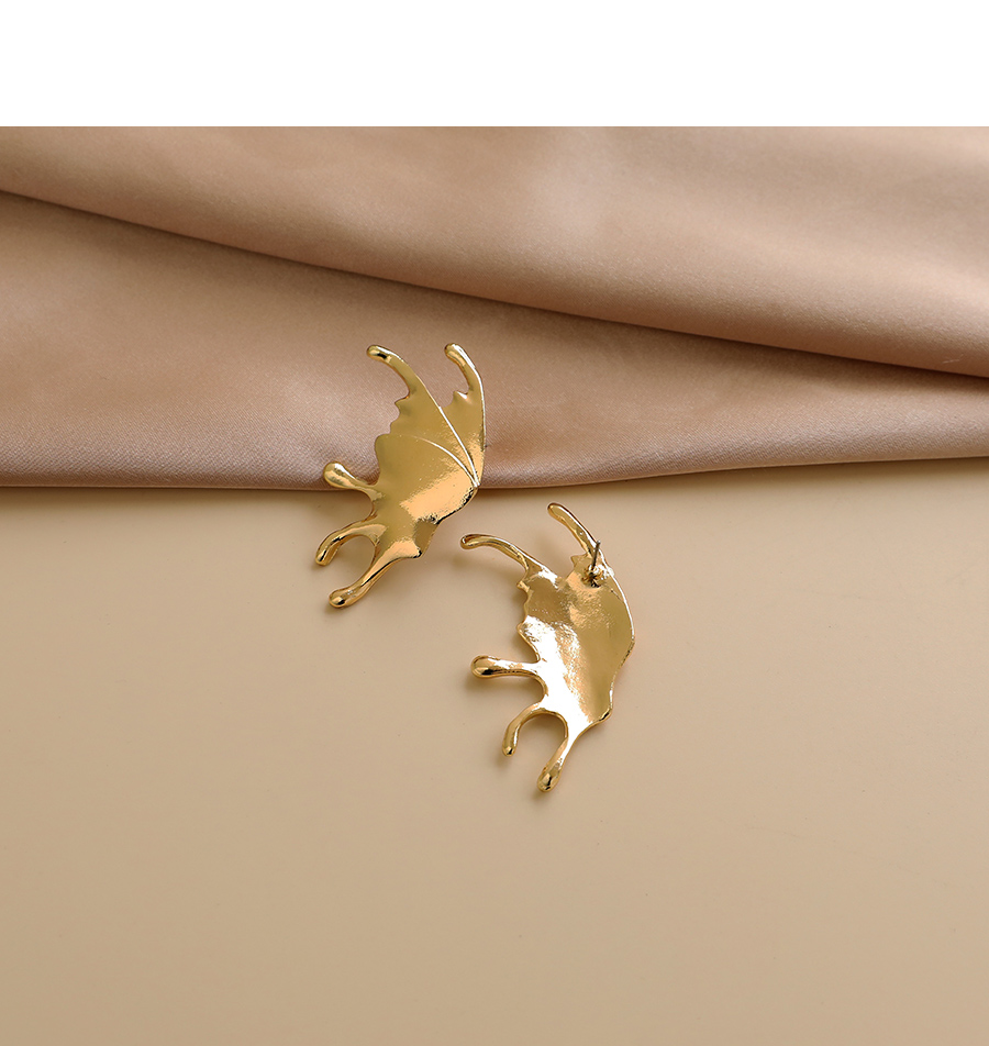 Fashion Gold Color Alloy Butterfly Stud Earrings,Stud Earrings