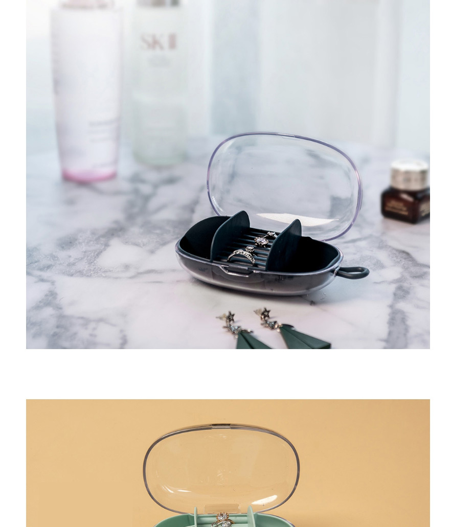 Fashion Off-white Portable Jewelry Storage Box,Household goods