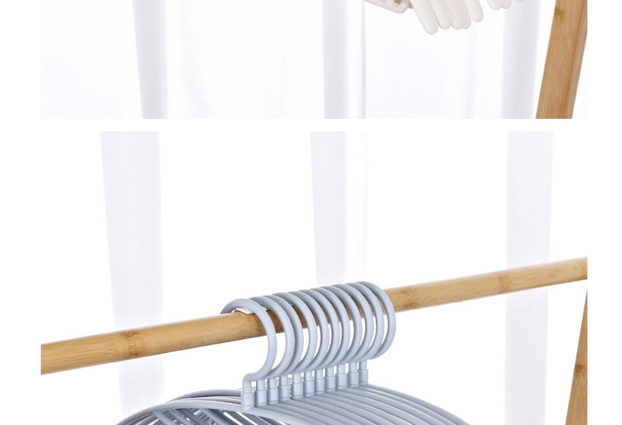 Fashion Green Wide Shoulder Semicircle Seamless Plastic Non-slip Hanger,Household goods