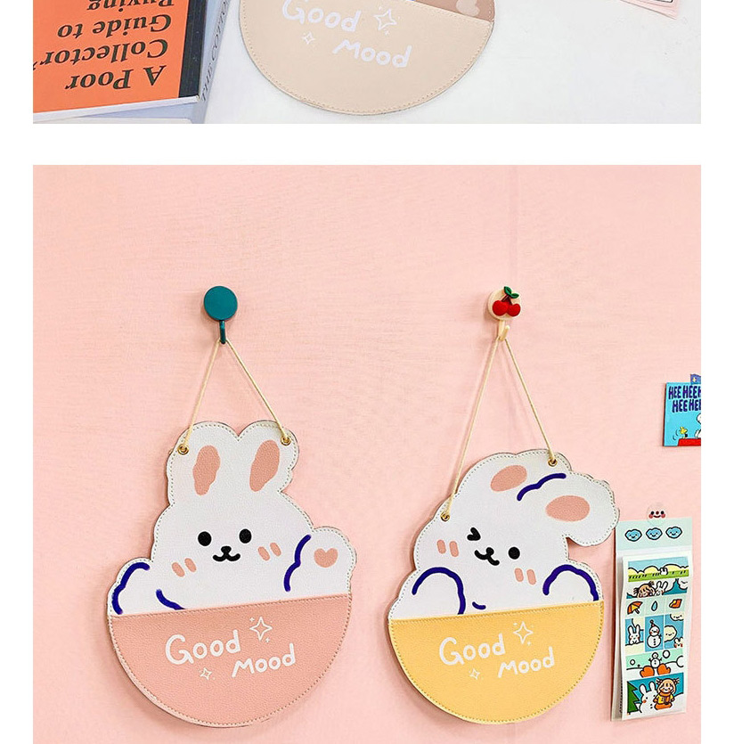 Fashion Pink Bunny Cartoon Storage Wall Hanging Storage Bag,Pencil Case/Paper Bags