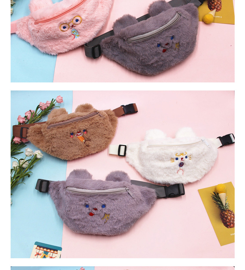 Fashion Gray Didaxiong Plush Childrens One-shoulder Messenger Bag,Pencil Case/Paper Bags