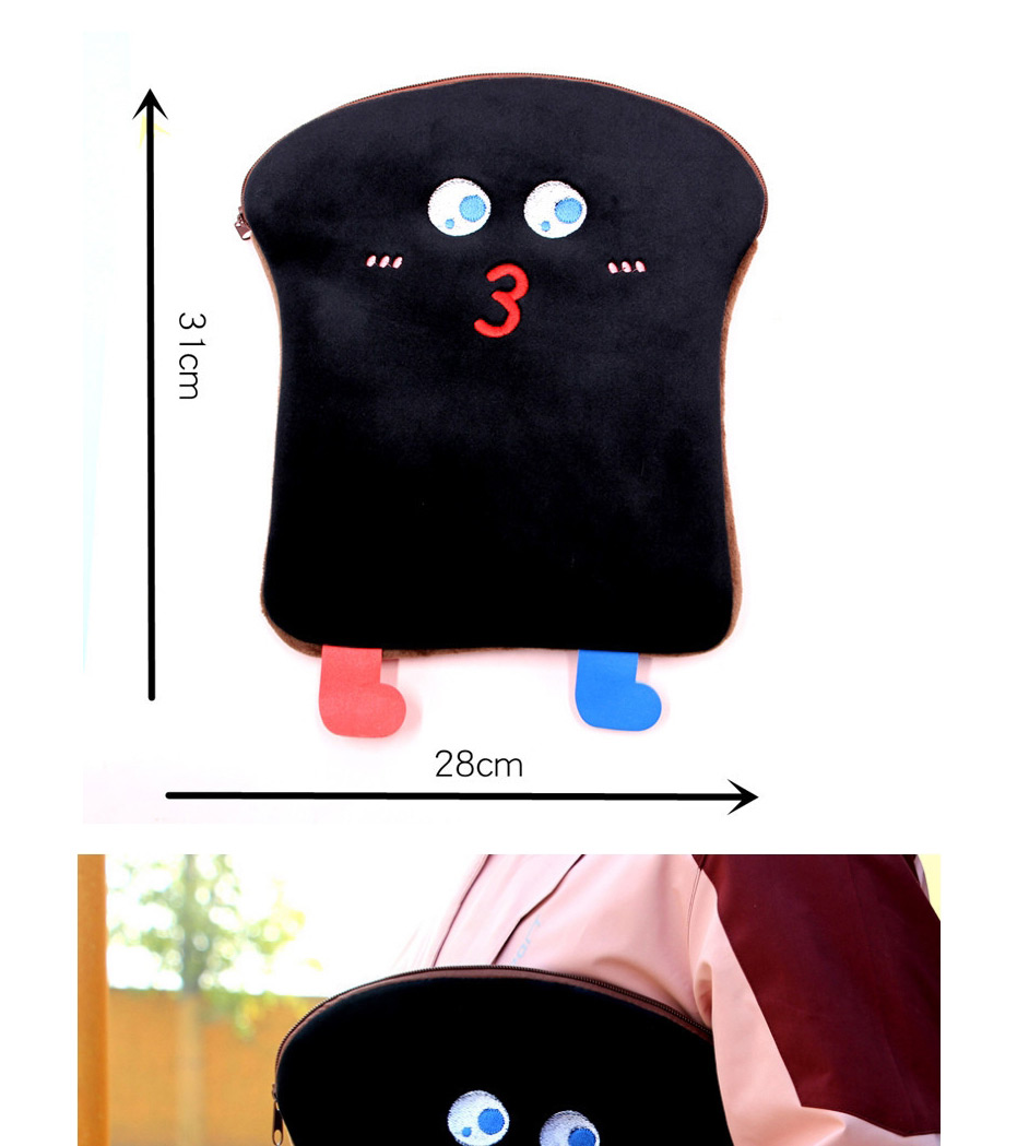 Fashion Black Toast 11 Inch 10.5 Inch 9.7 Inch Ipad Computer Bag,Pencil Case/Paper Bags
