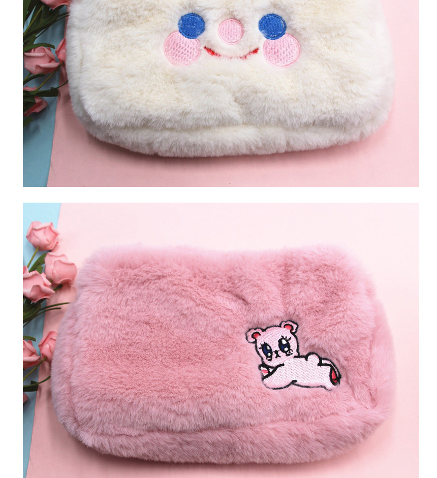 Fashion White Cat Plush Cloud Smiley Bear Cosmetic Bag,Pencil Case/Paper Bags