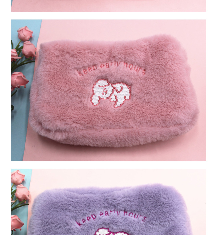 Fashion Pink Puppy Plush Cloud Smiley Bear Cosmetic Bag,Pencil Case/Paper Bags