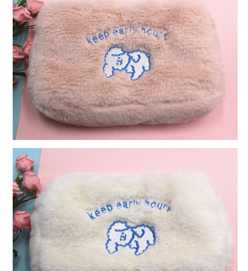 Fashion Pink-puppy Plush Cloud Smiley Bear Cosmetic Bag,Pencil Case/Paper Bags