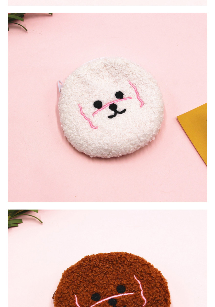 Fashion Deep Coffee-puppy Plush Cloud Smiley Bear Cosmetic Bag,Pencil Case/Paper Bags