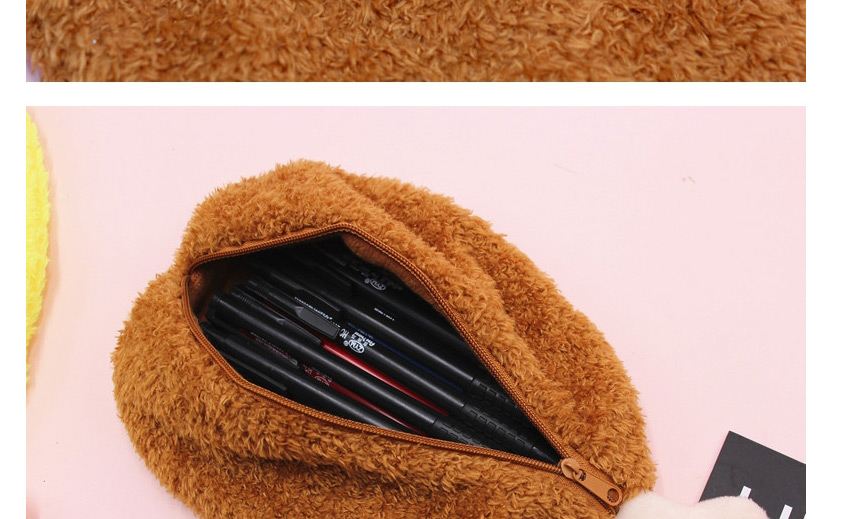 Fashion Chicken Drumsticks-brown Chicken Leg Plush Large Capacity Pencil Case,Pencil Case/Paper Bags