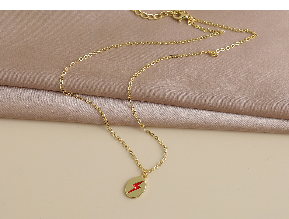 Fashion Golden Copper Lightning Necklace,Necklaces