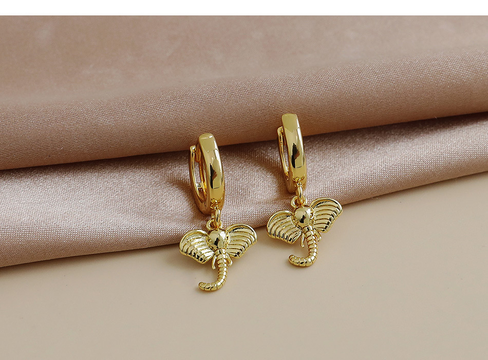 Fashion Golden Copper Insect Ear Studs,Earrings