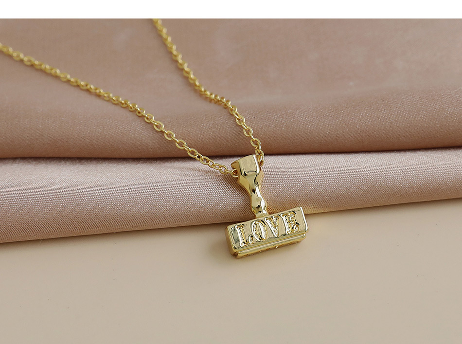Fashion Golden Copper Geometric Necklace,Necklaces