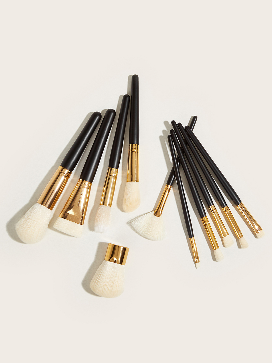 Fashion 11 Black Gold 11-black Gold-makeup Brushes,Beauty tools