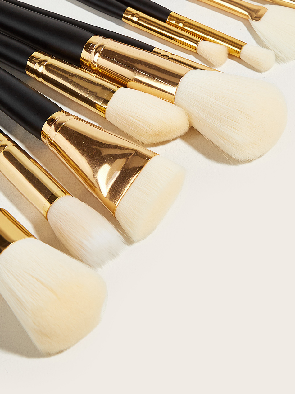 Fashion 11 Black Gold 11-black Gold-makeup Brushes,Beauty tools