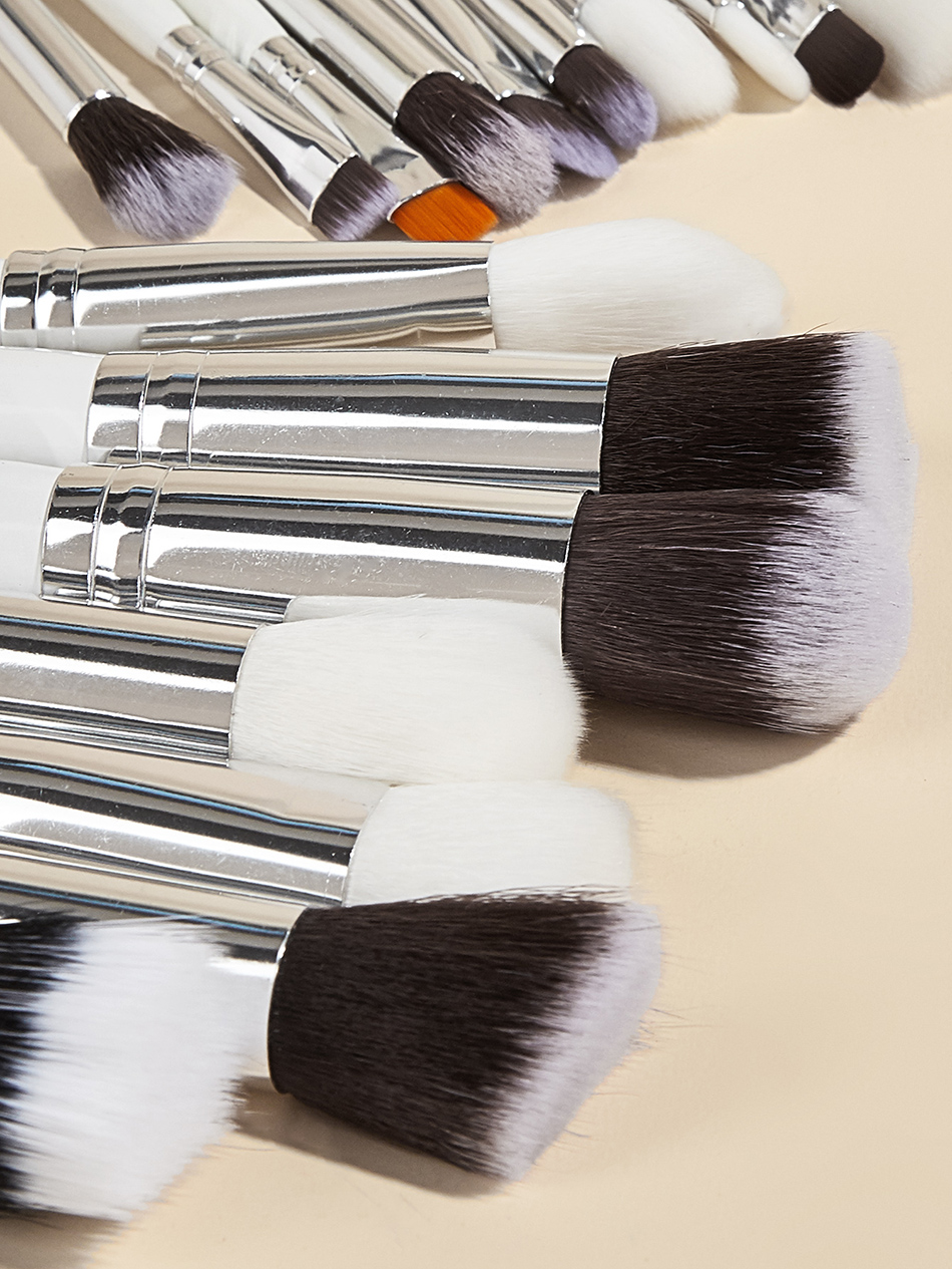 Fashion 25 Silver 25pcs-silver-professional Makeup Brushes,Beauty tools
