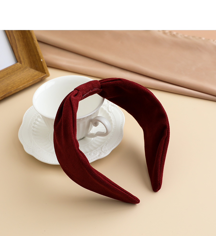 Fashion Red Fabric Tie Knot Headband,Head Band