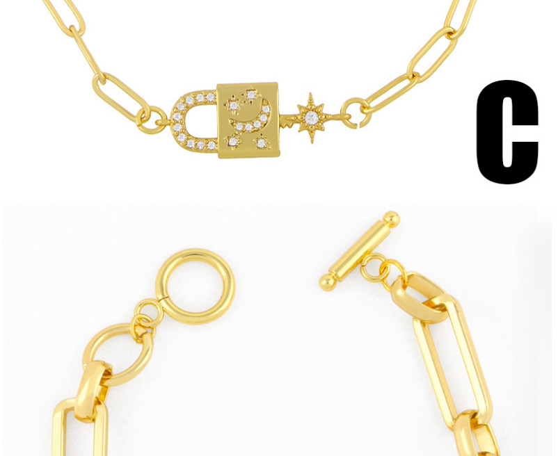 Fashion C Chain Letter Love Bracelet,Bracelets