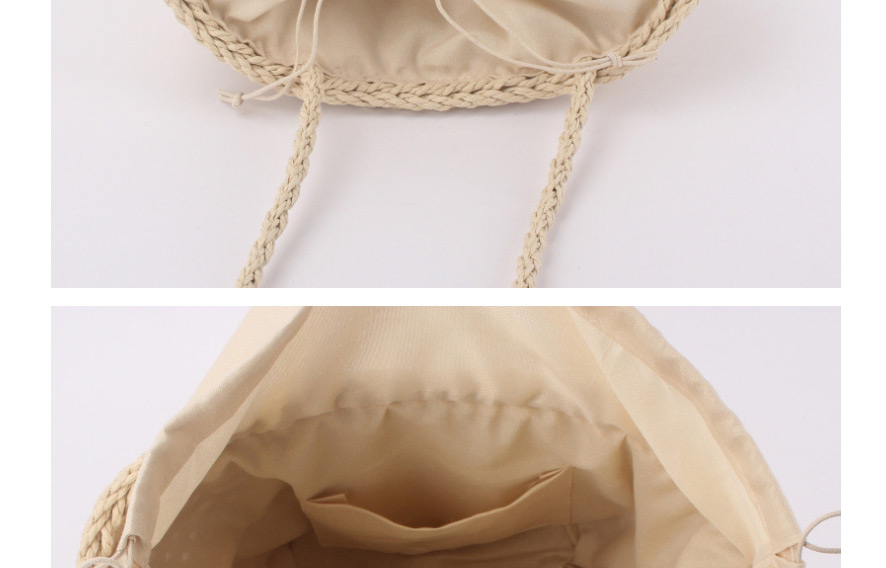 Fashion Camel Solid Color Straw Woven Shoulder Bag,Messenger bags