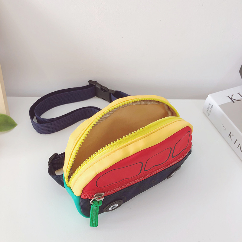 Fashion Red Contrasting Color Nylon Fabric Childrens Car Messenger Bag,Shoulder bags