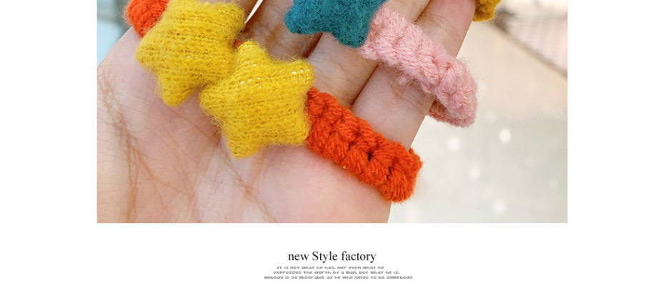 Fashion Star Hair Rope [yellow] Childrens Stars Do Not Hurt Hair And Hair Rope,Kids Accessories
