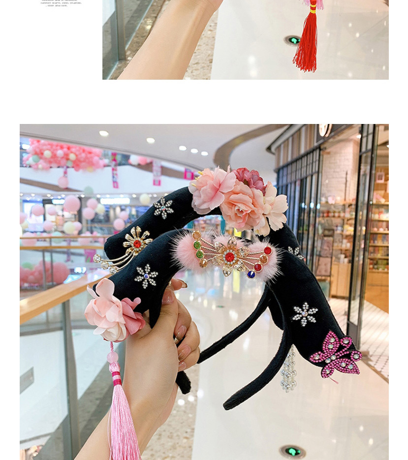 Fashion Pink Is Often In The Hair Band Childrens Fringed Stepping Hairband,Kids Accessories