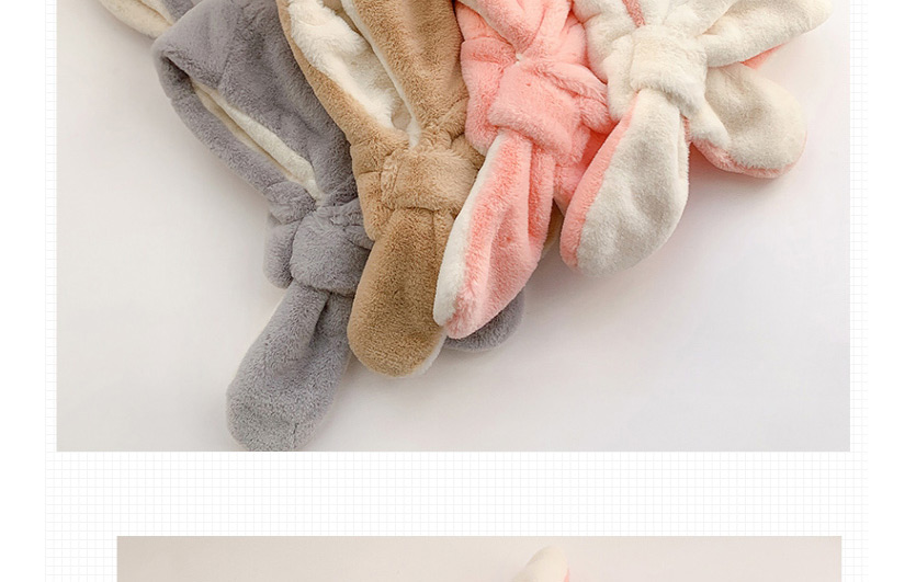 Fashion Coffee Color Frog Hat Childrens Frog Rabbit Ear Scarf One-piece Cap,Children