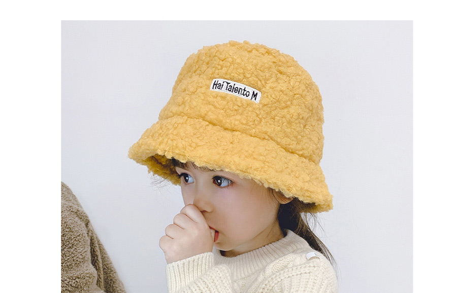 Fashion Black Basin Hat Childrens Lamb Wool Fisherman Hat,Children