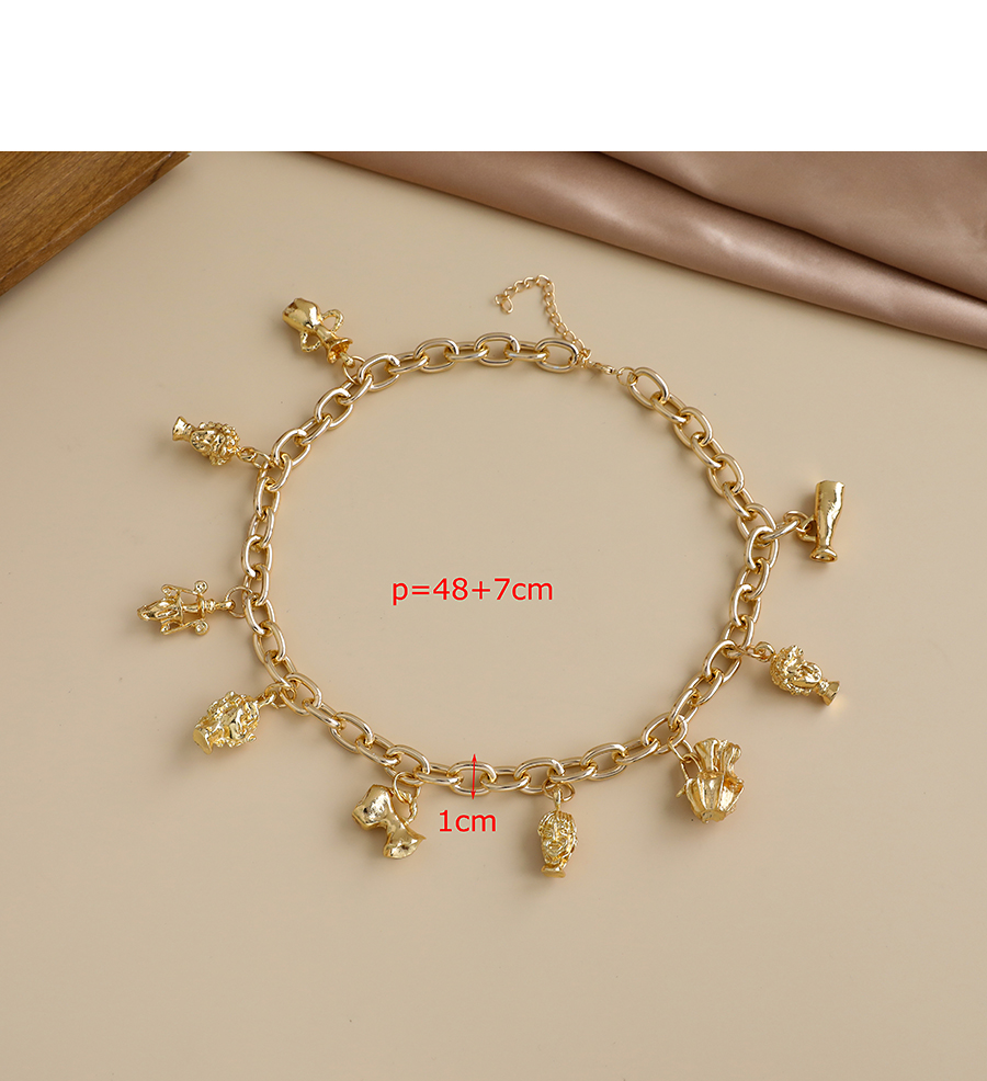Fashion Necklace Alloy Chain Necklace Geometric Shape Necklace Bracelet,Pendants