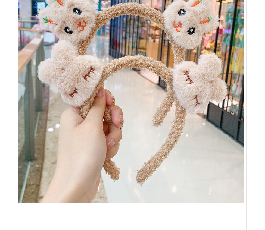 Fashion Khaki Mi-eye Rabbit Childrens Bunny With Teeth Little Girl Headband,Kids Accessories