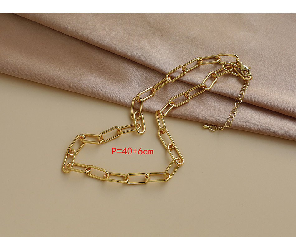 Fashion Gold Color Copper Chain Necklace,Necklaces