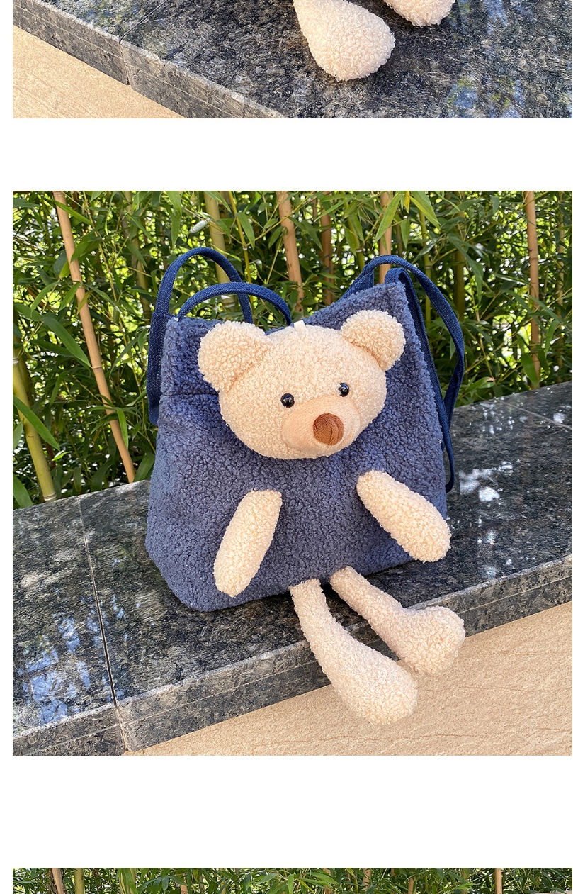 Fashion Pink Bunny Furry Doll Animal One-shoulder Armpit Bag,Messenger bags