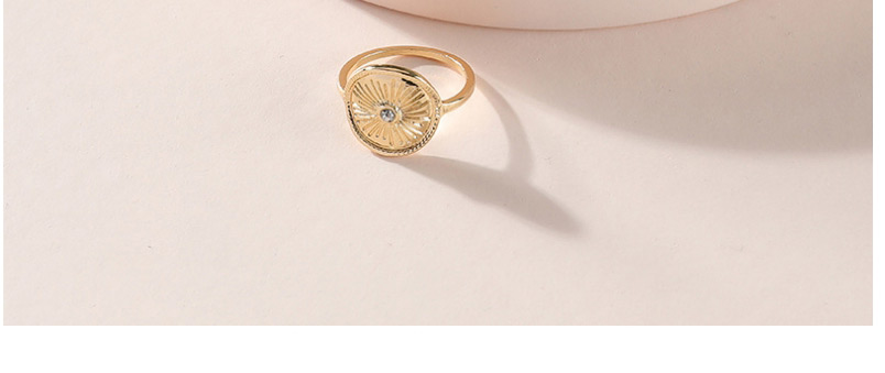 Fashion Gold Color Alloy Geometric Beating Pattern Round Ring Set,Rings Set