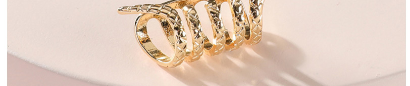 Fashion Gold Color Alloy Hollow Snake-shaped Ear Clip,Clip & Cuff Earrings