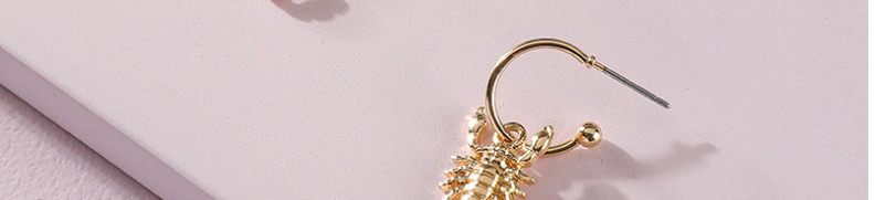 Fashion Gold Color Alloy Animal Scorpion Earrings,Hoop Earrings