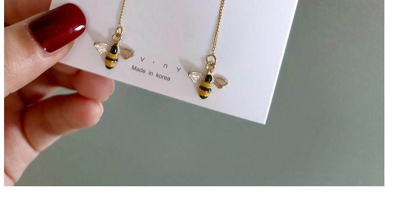 Fashion Little Bee Little Bee Alloy Long Tassel Earrings,Drop Earrings