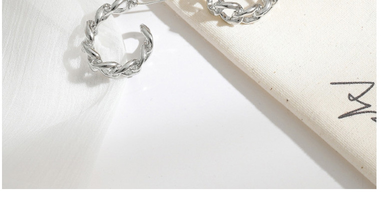 Fashion Silver Color Geometric Metal Hollow Earrings,Hoop Earrings