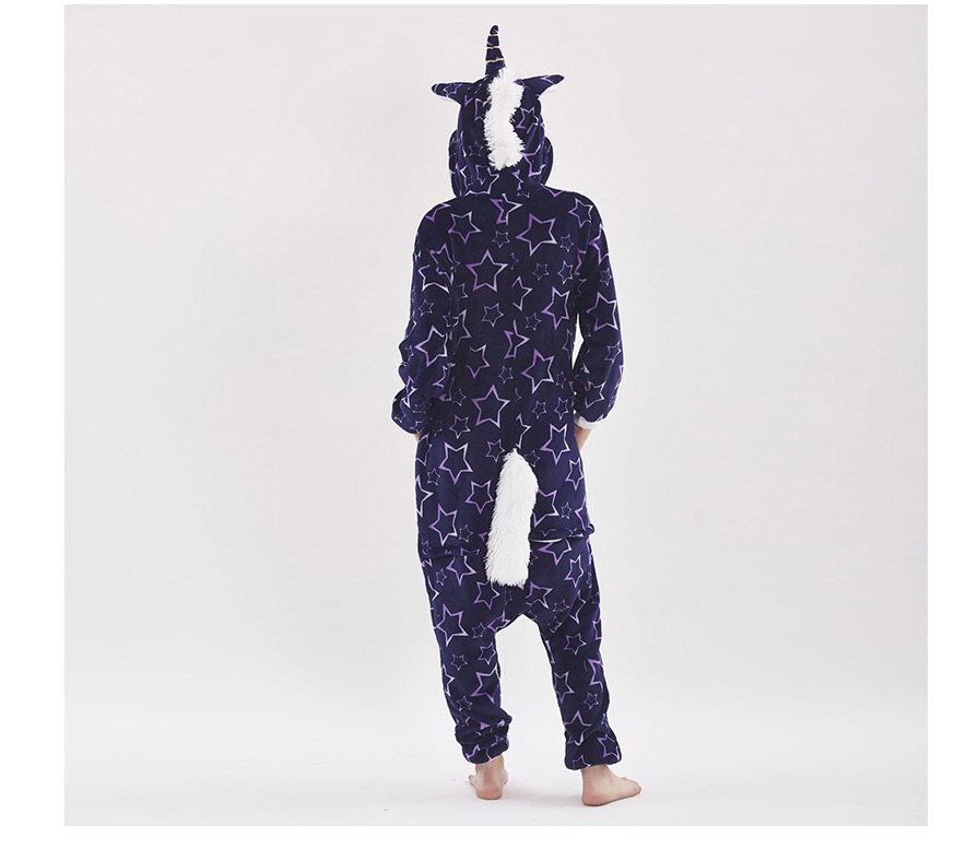 Fashion Dalmatian Flannel Animal Coral Fleece Bathrobe One-piece Pajamas Home Service,Cartoon Pajama