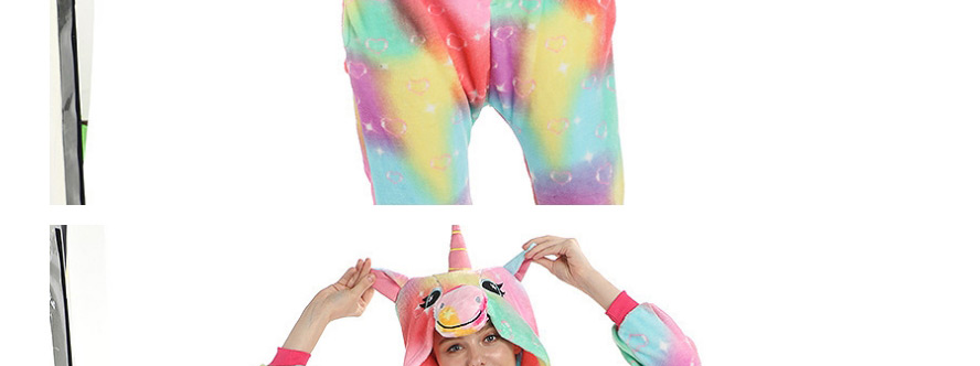 Fashion Love Colorful Pegasus Unicorn Love Pegasus One Piece Pajamas,Cartoon Pajama