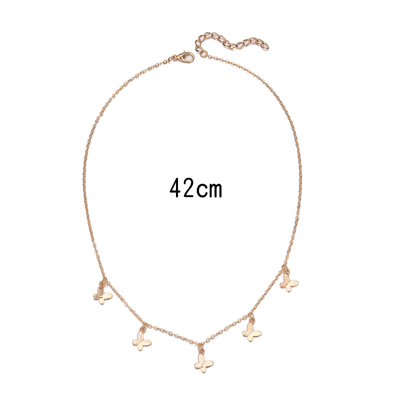 Fashion Gold Color Alloy Butterfly Necklace,Pendants