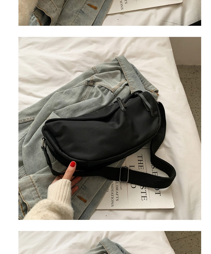 Fashion Black Large Capacity Edging Oxford Cloth One-shoulder Messenger Bag,Shoulder bags