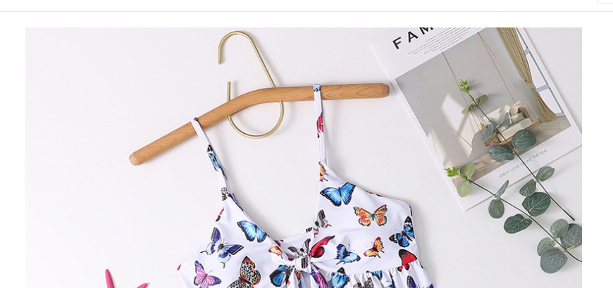 Fashion Printing Butterfly Print Lace-up Swimsuit,Bikini Sets