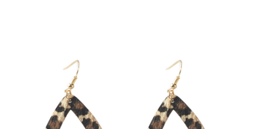 Fashion Leopard Print Suit Fringed Horsehair Pendant Acrylic Leopard Print Geometric Earrings Necklace Bracelet,Jewelry Sets