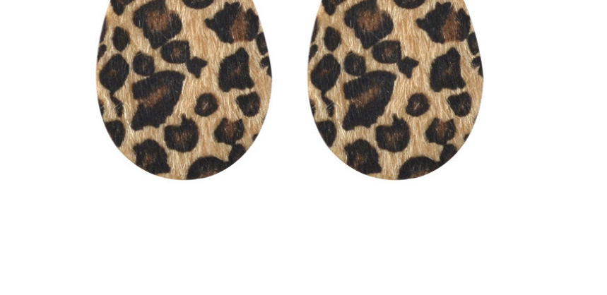 Fashion Leopard Print Suit Fringed Horsehair Pendant Acrylic Leopard Print Geometric Earrings Necklace Bracelet,Jewelry Sets