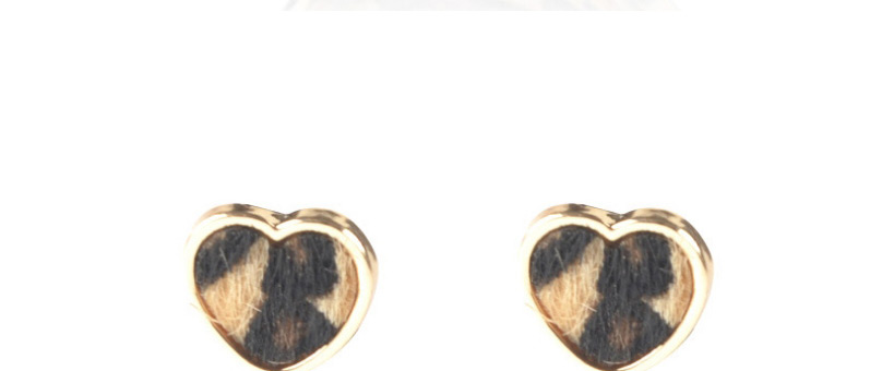 Fashion Leopard Print Suit Leopard Print Love Heart Print Tassel Earrings Necklace Bracelet,Jewelry Sets