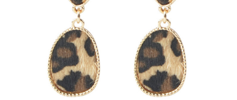 Fashion Leopard Print Suit Leopard Pattern Tassel Alloy Earrings Necklace Bracelet,Jewelry Sets