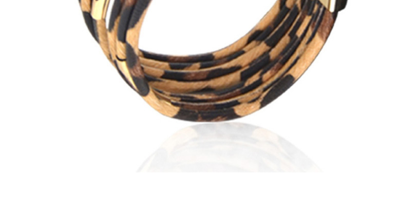 Fashion Leopard Print Suit Leopard Pattern Tassel Alloy Necklace Earrings Bracelet,Jewelry Sets