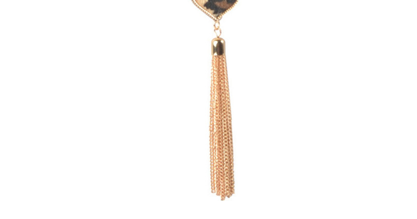 Fashion Leopard Print Suit Leopard Print Geometric Alloy Earrings Necklace Bracelet,Jewelry Sets