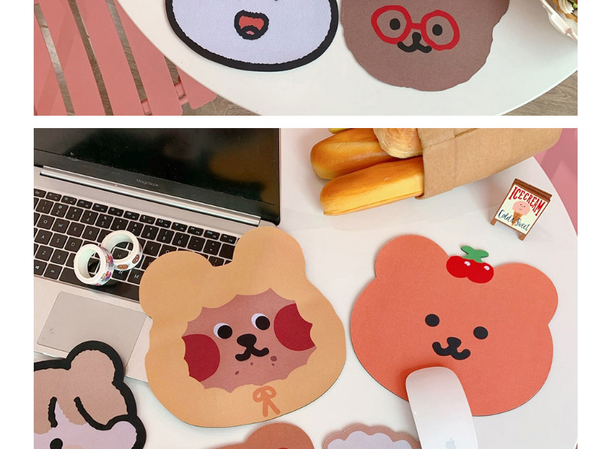 Fashion Sell ??cute Bears Little Bear Thickened Small Computer Non-slip Mouse Pad,Other Creative Stationery