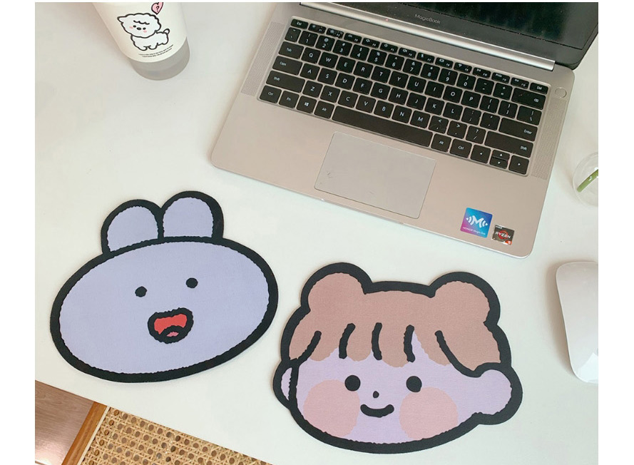 Fashion Ass Bear Little Bear Thickened Small Computer Non-slip Mouse Pad,Other Creative Stationery