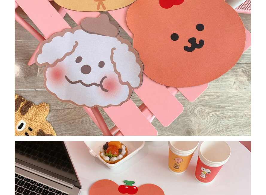 Fashion Cherry Bear Little Bear Thickened Small Computer Non-slip Mouse Pad,Other Creative Stationery