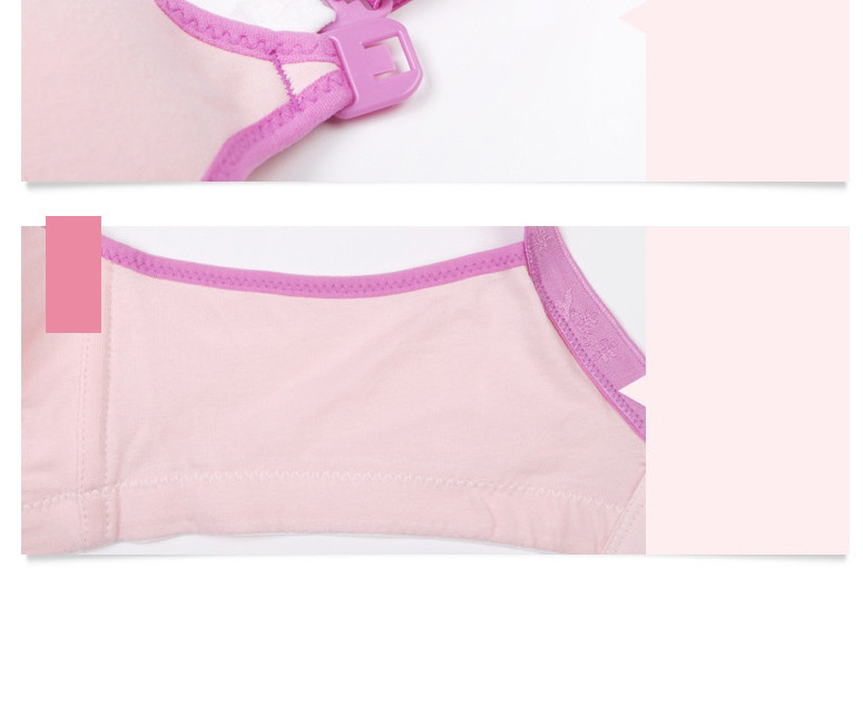 Fashion Color Adjustable Gather Anti-sagging Pure Cotton Non-wire Nursing Bra,SLEEPWEAR & UNDERWEAR
